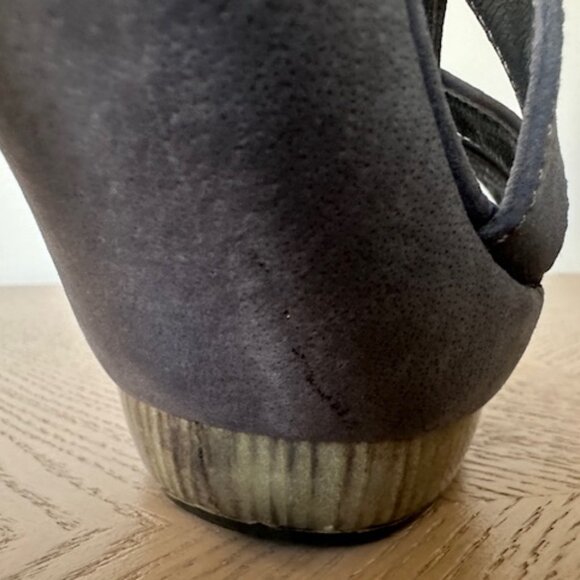 Jil Sander Sandal Pumps, Grey, Suede, Strappy, Stilleto, Size 36.5 - Picture 12 of 15